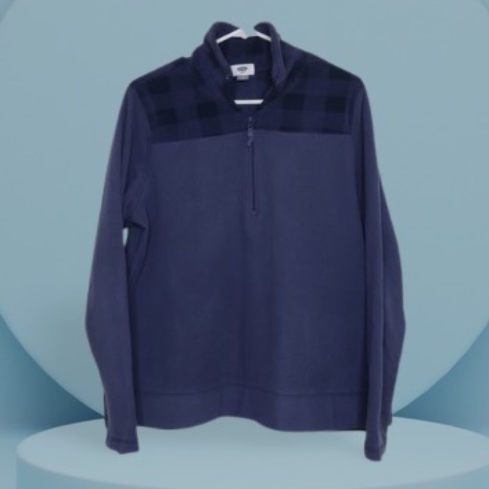 Old Navy Fleece Navy Blue Pullover (L)